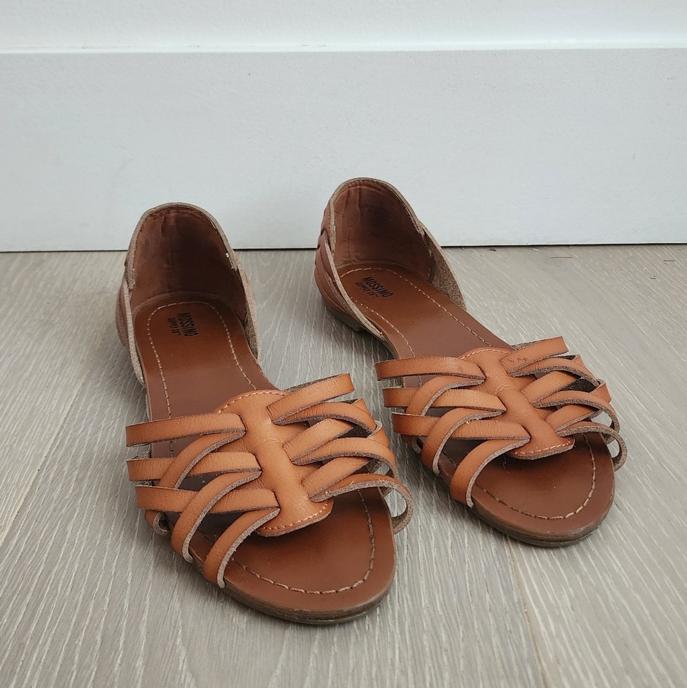 Mossimo leather braided sandals - women's 7